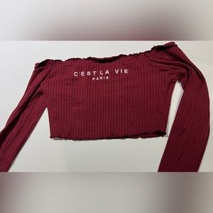 C’est La Vie Crop Top